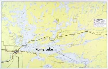 E-11: Rainy Lake Boaters Map