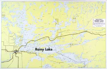 Rainy Lake Minnesota Map E 11: Rainy Lake Boaters Map   Fisher Maps