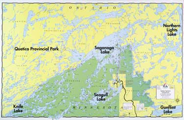 E-4: Saganaga Lake, Saganagons Lake, Seagull Lake