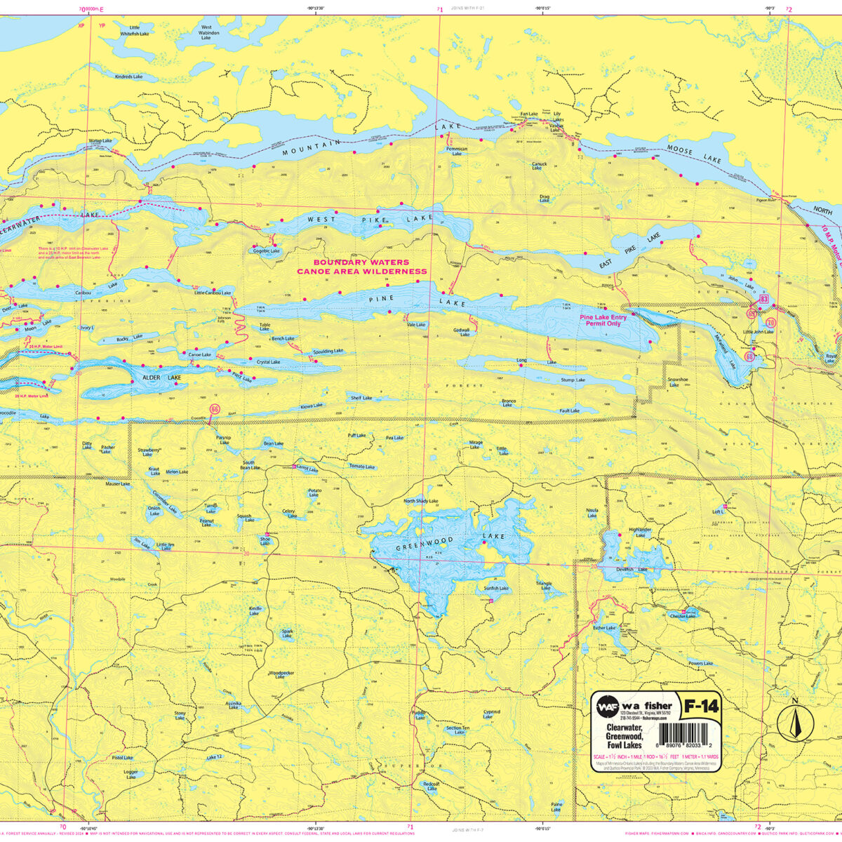 F-14: Clearwater Lake, Greenwood Lake, Fowl Lake