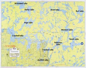 F-17: Crooked Lake, Dark Water Lake, Sarah Lake