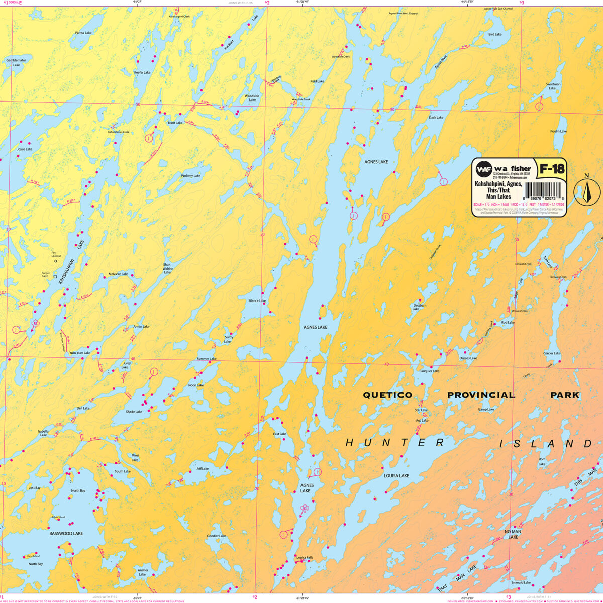 F-18: Kahshahpiwi Lake, Agnes Lake, This Man Lake, That Man Lake