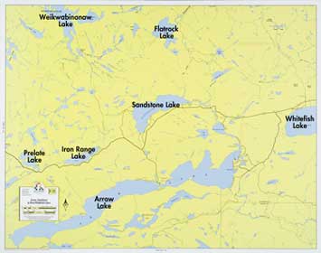F-21: Arrowhead Lake, Sandstone Lake, West Lake