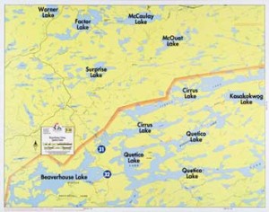 F-28: Beaverhouse Lake, Cirrus Lake, Quetico Lake