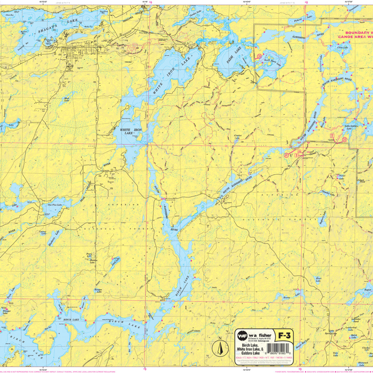 F-3: Birch Lake, White Iron Lake, Gabbro Lake