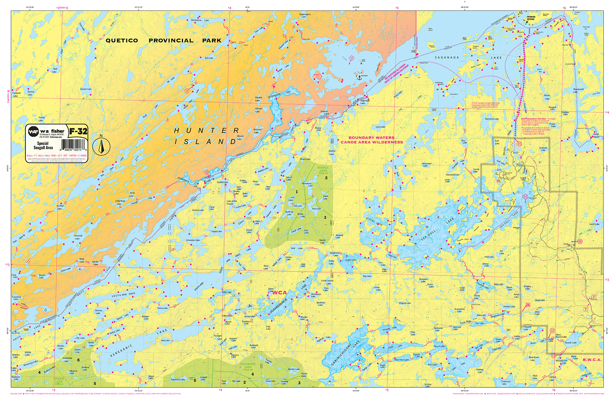 海川山 F-32: Special Seagull Area - Fisher Maps
