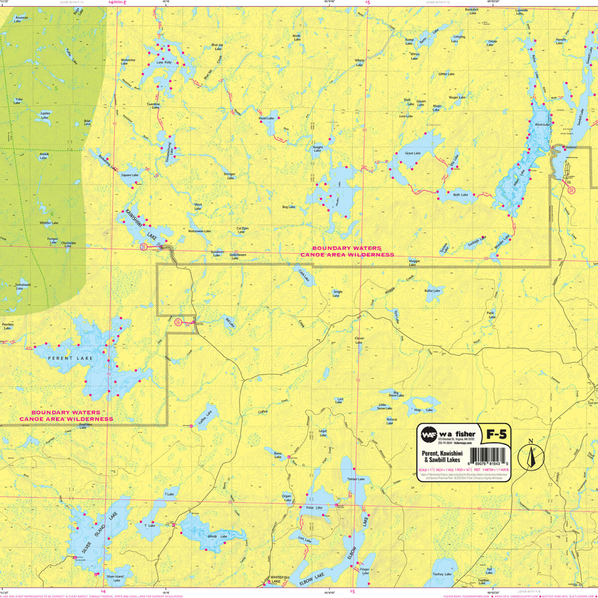 F-5: Perent Lake, Kawishiwi Lake, Sawbill Lake