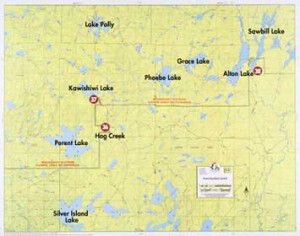 F-5: Perent Lake, Kawishiwi Lake, Sawbill Lake