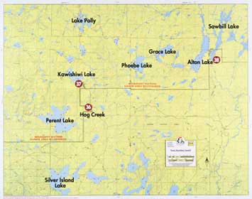 F-5: Perent Lake, Kawishiwi Lake, Sawbill Lake