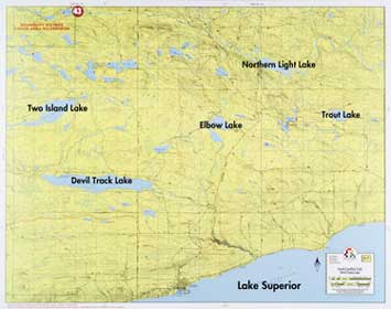 F-7: South Gunflint Trail, Two Island Lake, Devil Track Lake