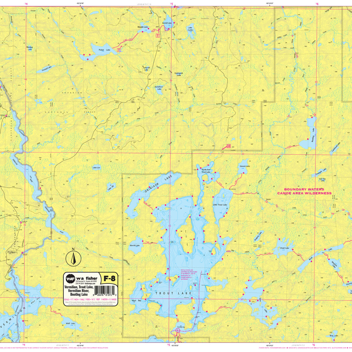F-8: Lake Vermilion, Trout Lake, Vermilion River, Bootleg Lake