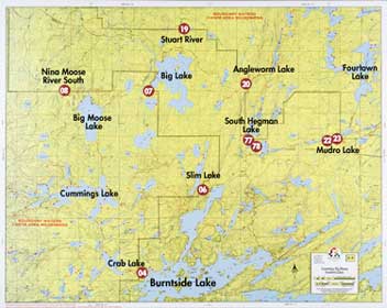 F-9: Cummings Lake, Big Moose Lake, Fourtown Lake