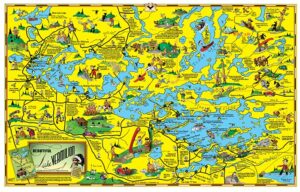 C-3: Large Lake Vermilion Cartoon Map