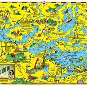 C-3: Large Lake Vermilion Cartoon Map