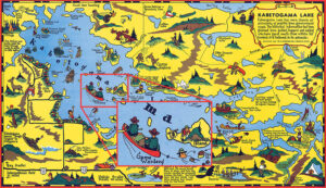 C-5 Oversized Kabetogama Cartoon Map