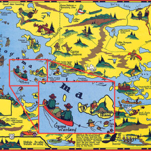 C-5 Oversized Kabetogama Cartoon Map