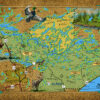Charlie Pottsmith Vintage Trail Map Mural - Image 2