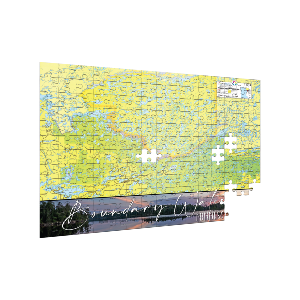 Minnesota-Canadian Wilderness Map Puzzle