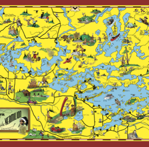 Z-3: Post Cards - Lake Vermilion Cartoon Map